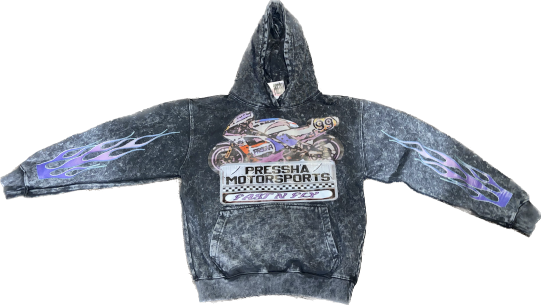 Acid Wash Motorsports Hoodie