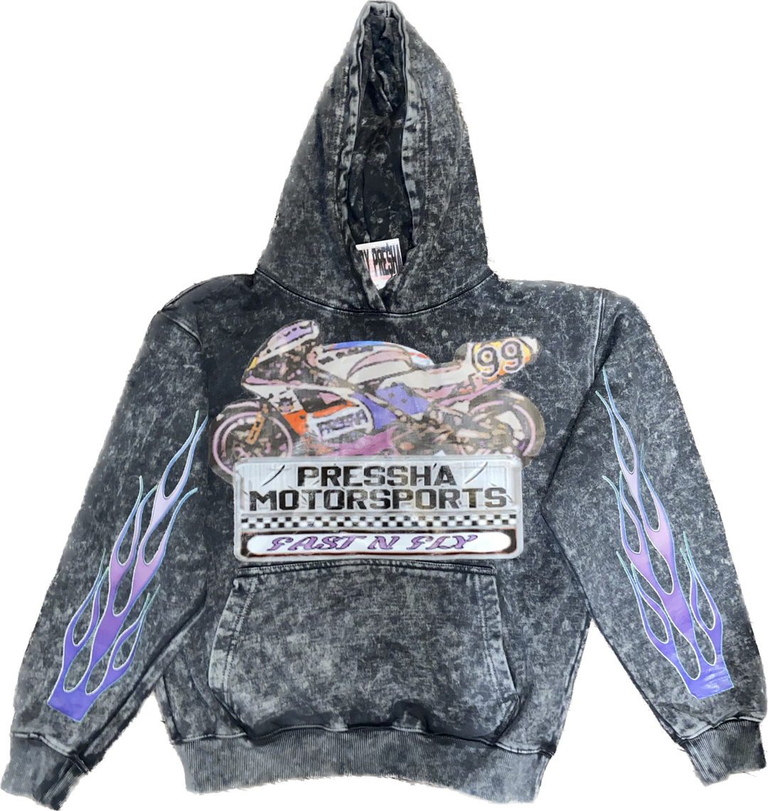 Acid Wash Motorsports Hoodie