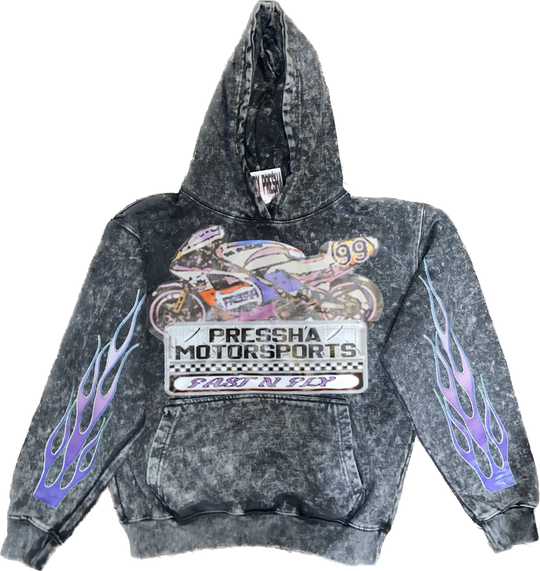 Acid Wash Motorsports Hoodie